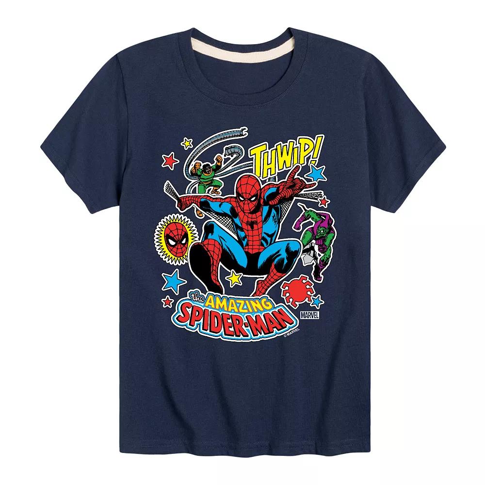 Boys 8-20 Marvel Spider-Man Stickers Graphic Tee, Boy's,  Product Image