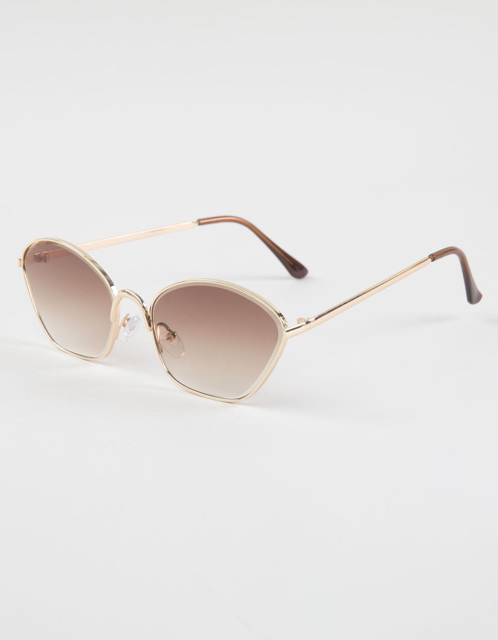 RSQ Let Gradient Cat Eye Sunglasses - GOLD Product Image