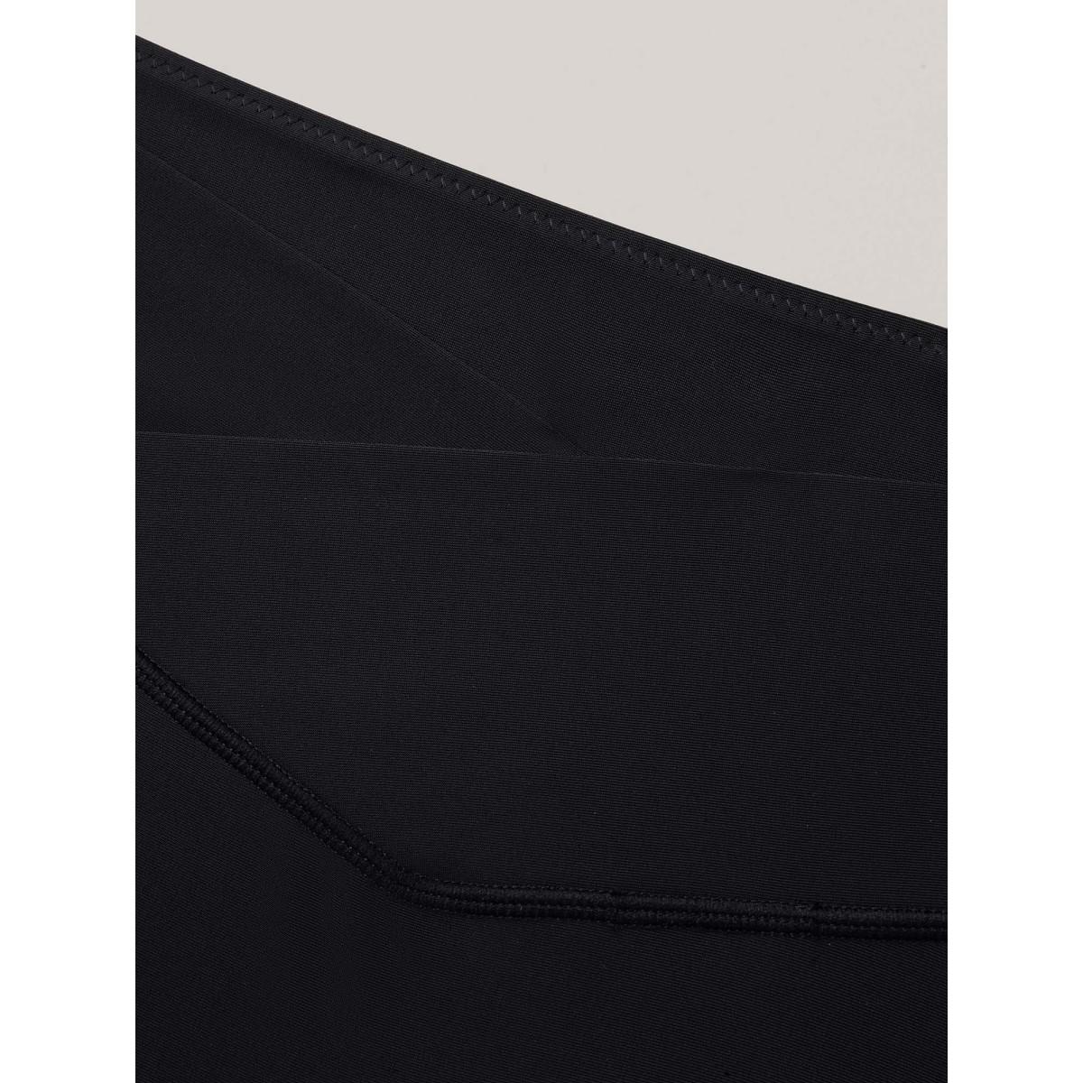 Plus Size Drawstring Adjustable Coverage Ruched Swim Bottoms Women's Swimwear Black Beach Overlapping High stretch Skinny High Rise Curve Swim Bottoms BloomChic 18-20/2X Product Image