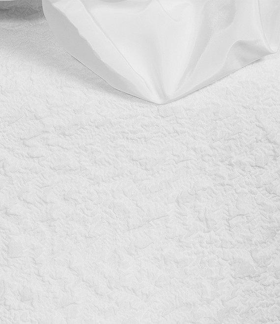 Belle by Badgley Mischka Maria Taffeta Embossed Jacquard Off the Shoulder Dress Product Image