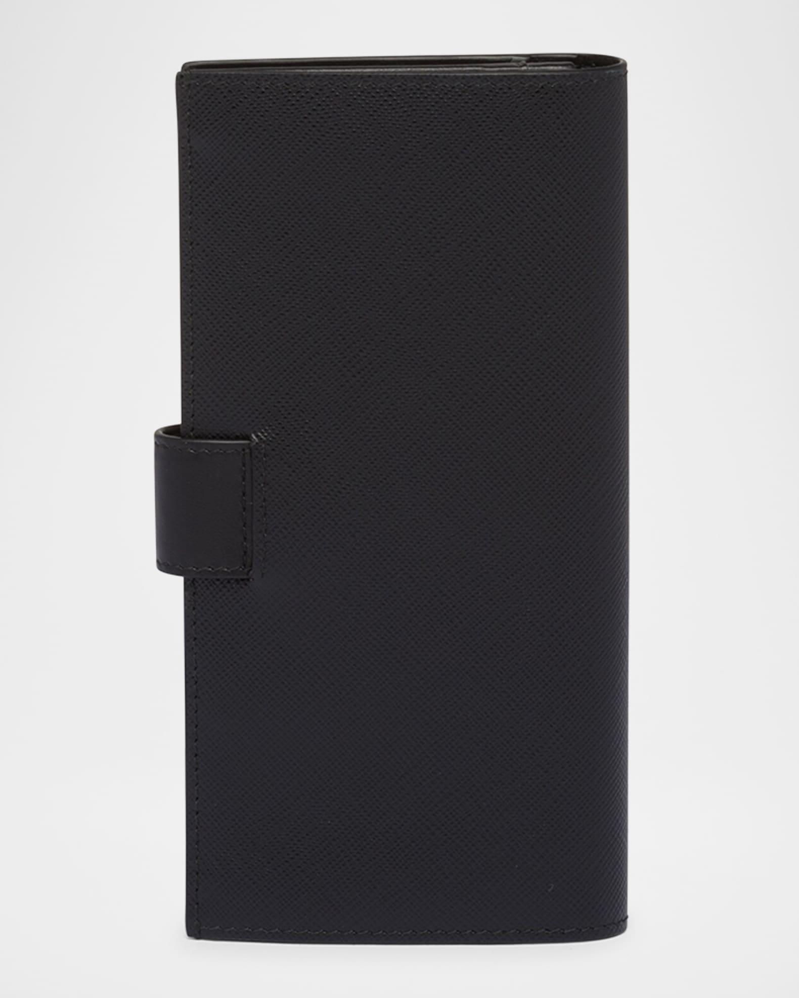 Large Saffiano and Smooth Leather Wallet Product Image