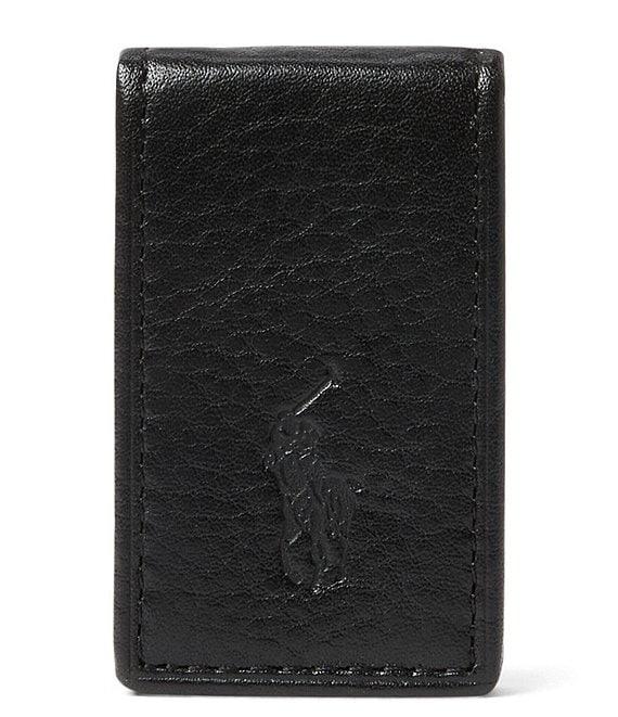 Polo Ralph Lauren Slim Pebbled Leather Money Clip Product Image