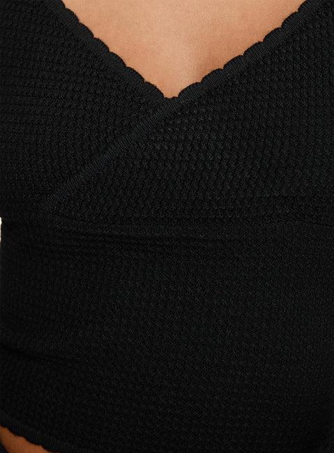 Memi Long Sleeve Top Black Product Image