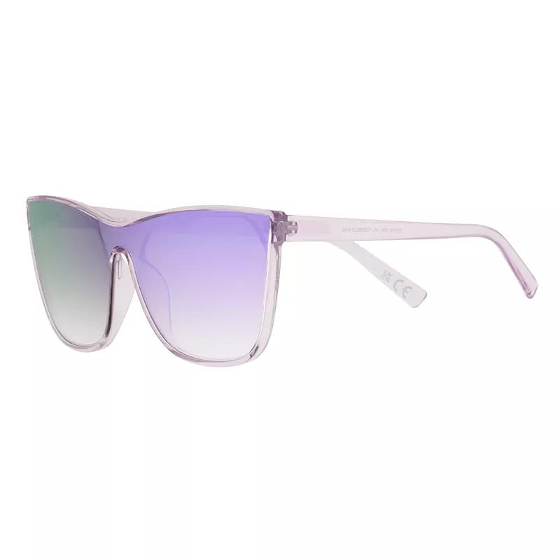 Women's Cali Blue Cat Shield Sunglasses, Crystal Lavendar Product Image