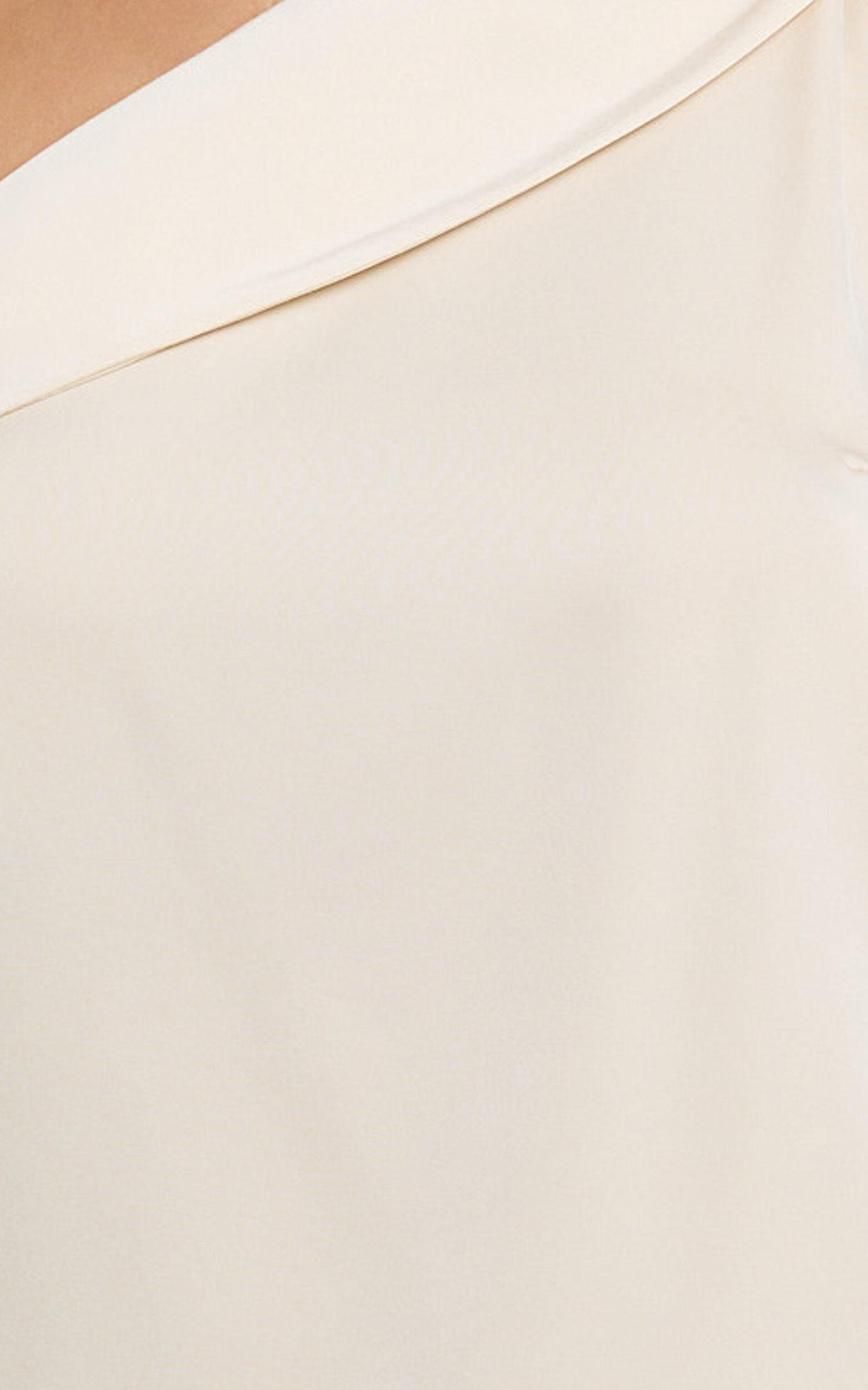 Indah Top - Draped Off Shoulder Top in Ivory Product Image