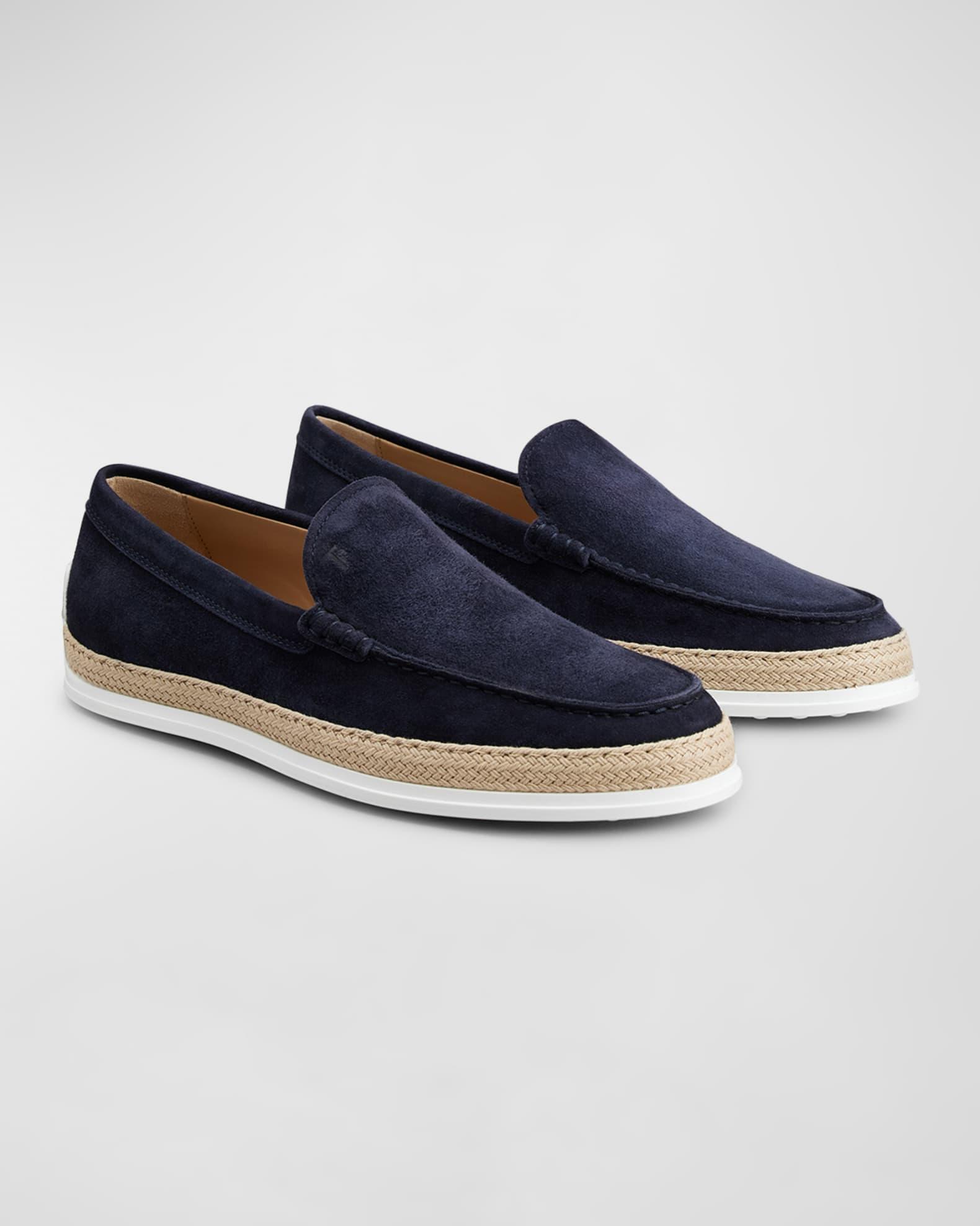 Men's Pantofola Gomma Rafia TV Suede Loafers Product Image