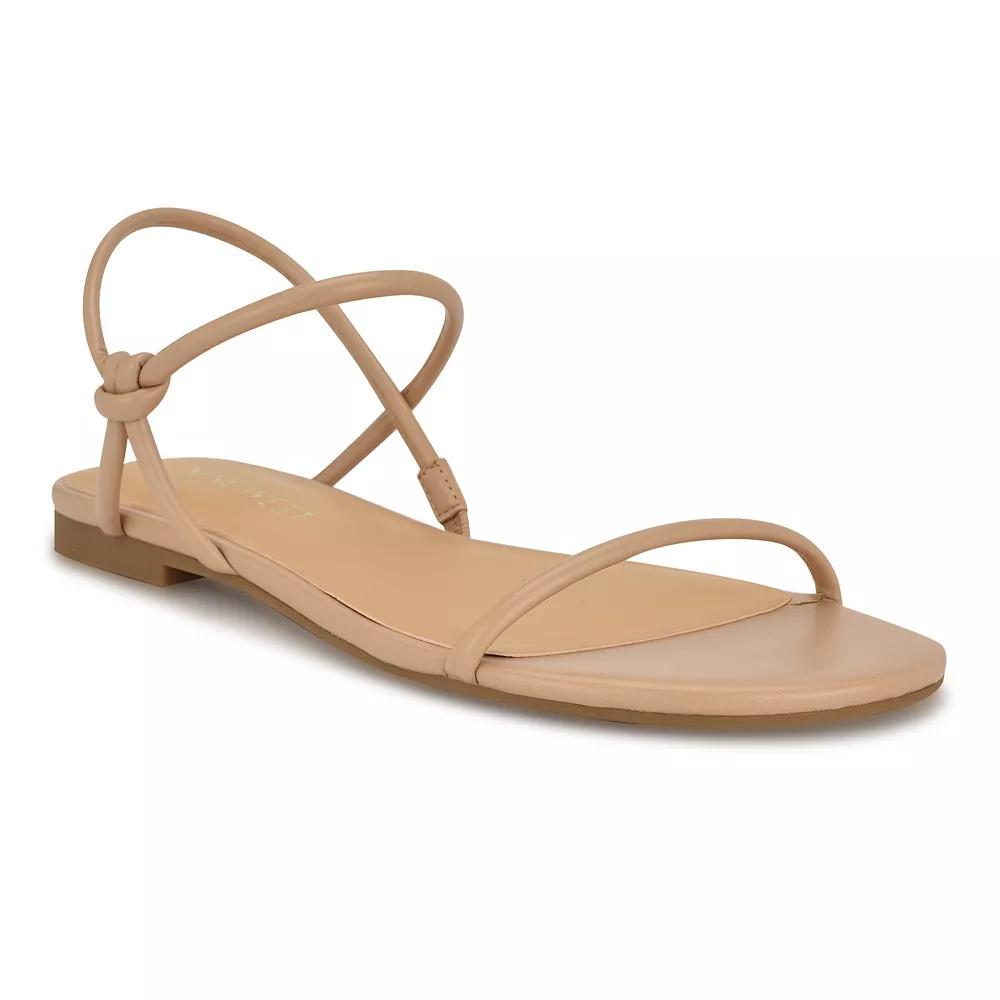 Nine West Women's Menson Flat Round Toe Casual Sandals, Size: 9, Light Pink Product Image
