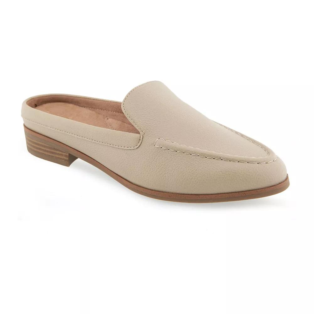 Aerosoles Enright Women's Loafer Mules, Size: 5.5, Pale Green Pu Product Image