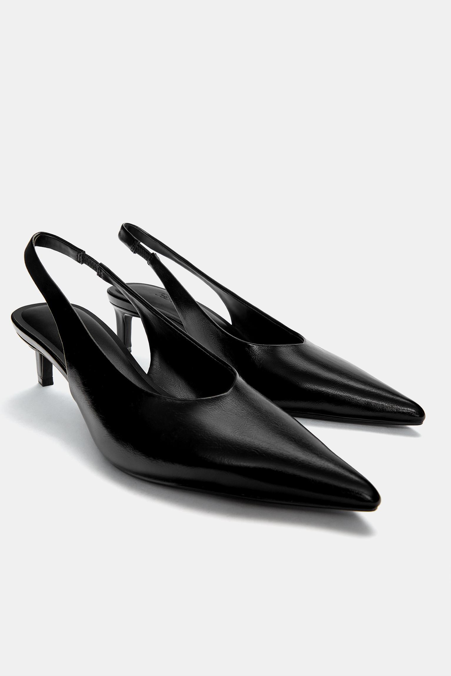 Heeled slingback shoes Product Image