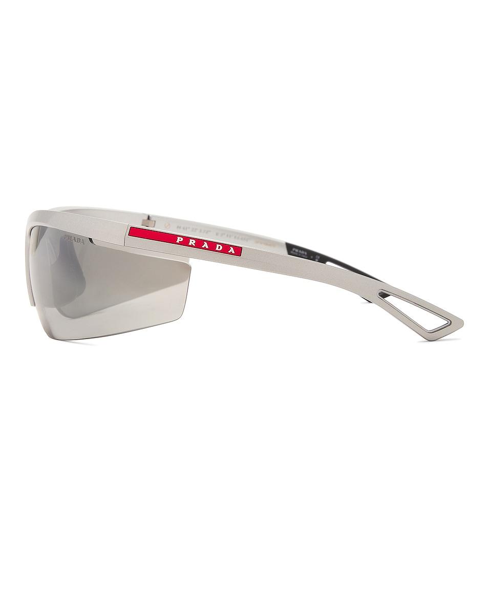 Visor Sunglasses in Silver Product Image