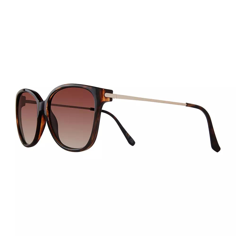 Women's Levi's® 56mm Fashion Cateye Sunglasses, Brown Product Image