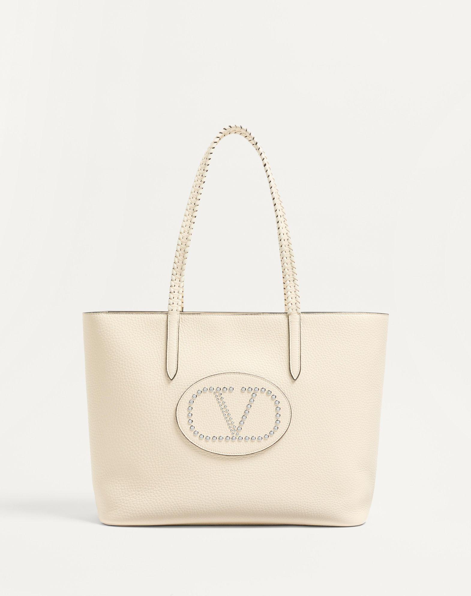 Valentino Garavani Nellcôte Shopping Bag In Grainy Calfskin Product Image