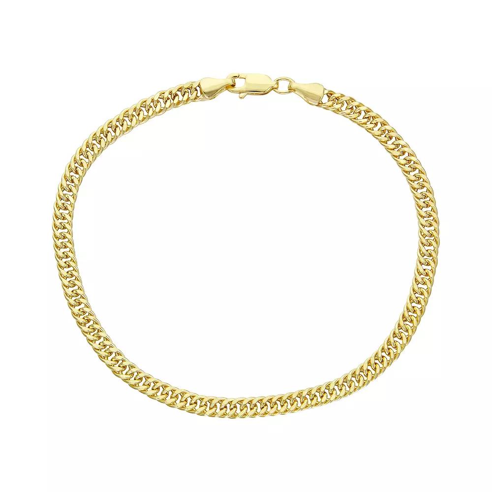 Jordan Blue Men's 10k Gold Miami Cuban Curb Chain Bracelet, Size: 8.5" Product Image