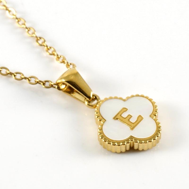 Clover Initial Necklace Product Image