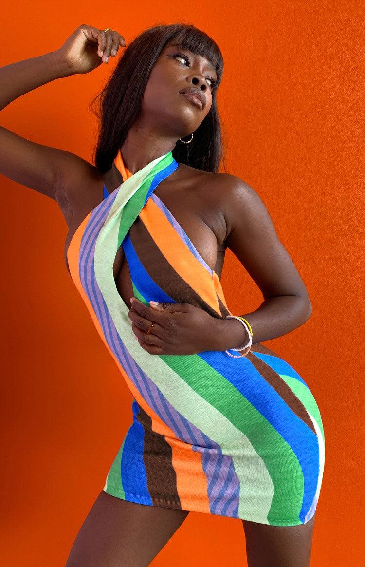 Flirtini Halter Dress Multi Product Image