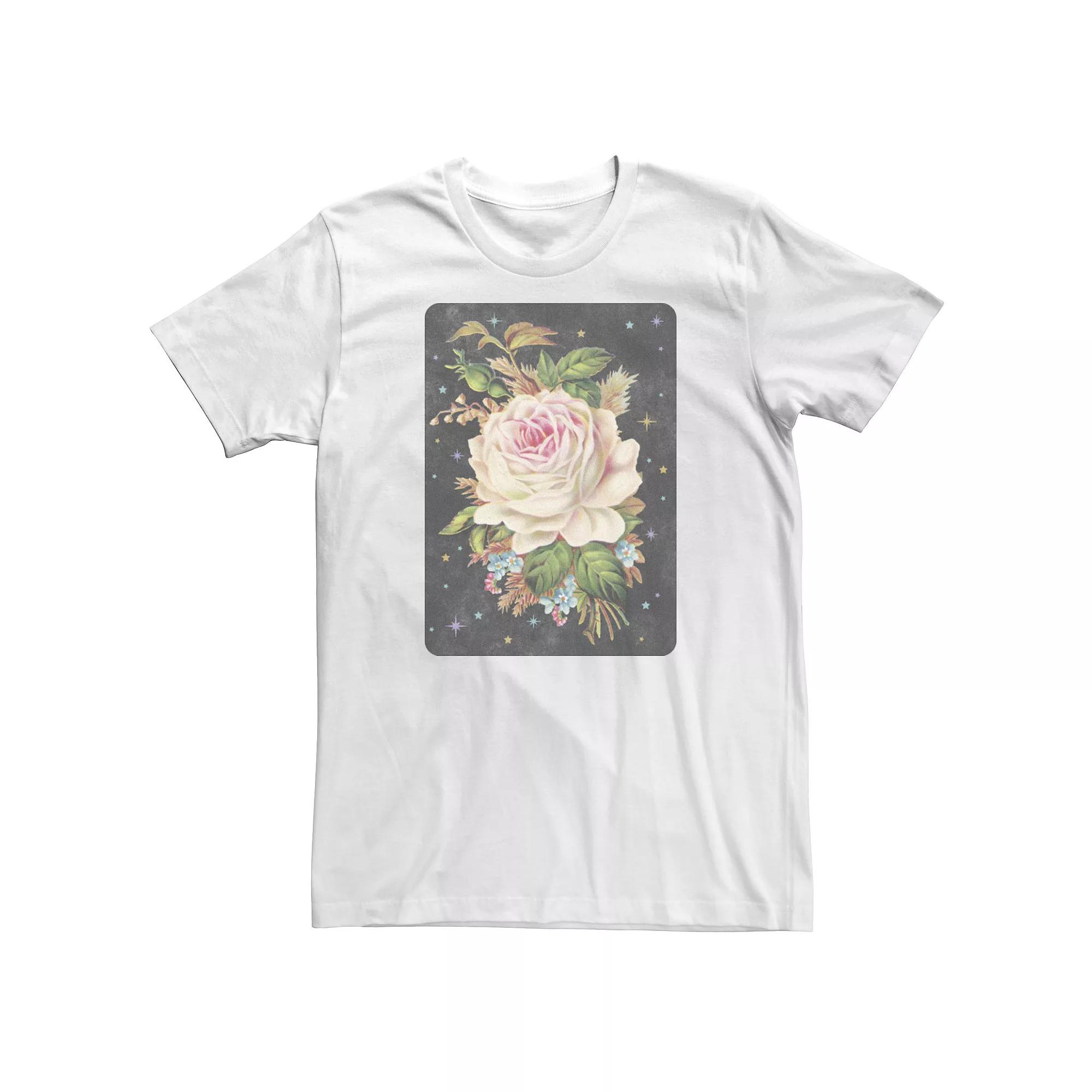 Big & Tall Trendy Rose Card Tee, Men's,  Product Image
