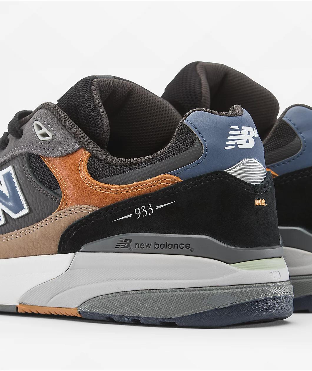 New Balance Numeric 933 Reynolds Tan & Grey Skate Shoes Product Image