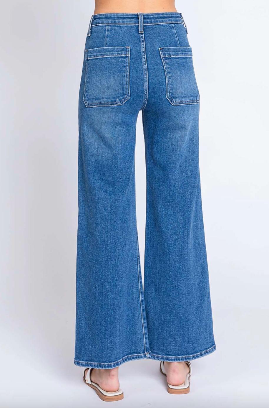 Letters to Juliet - Sailor Front Patch Pocket - Medium Wash Product Image