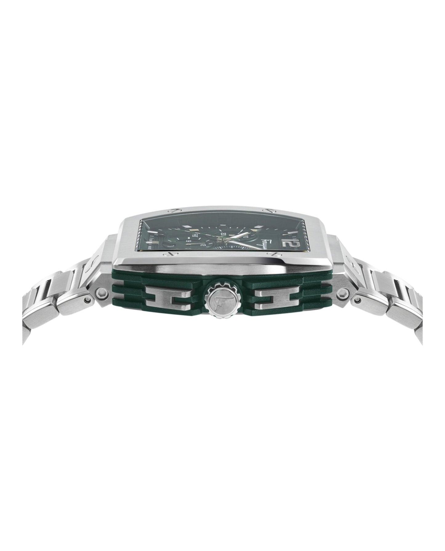 Ferragamo F-80 Tonneau Chrono Bracelet Watch Product Image