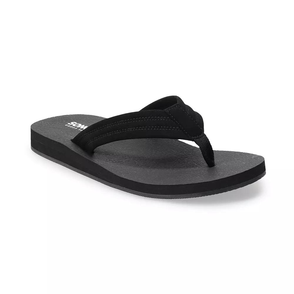Sonoma Goods For Life® Cilliann Men's Flip-Flop Sandals, Size: 7, Black Product Image
