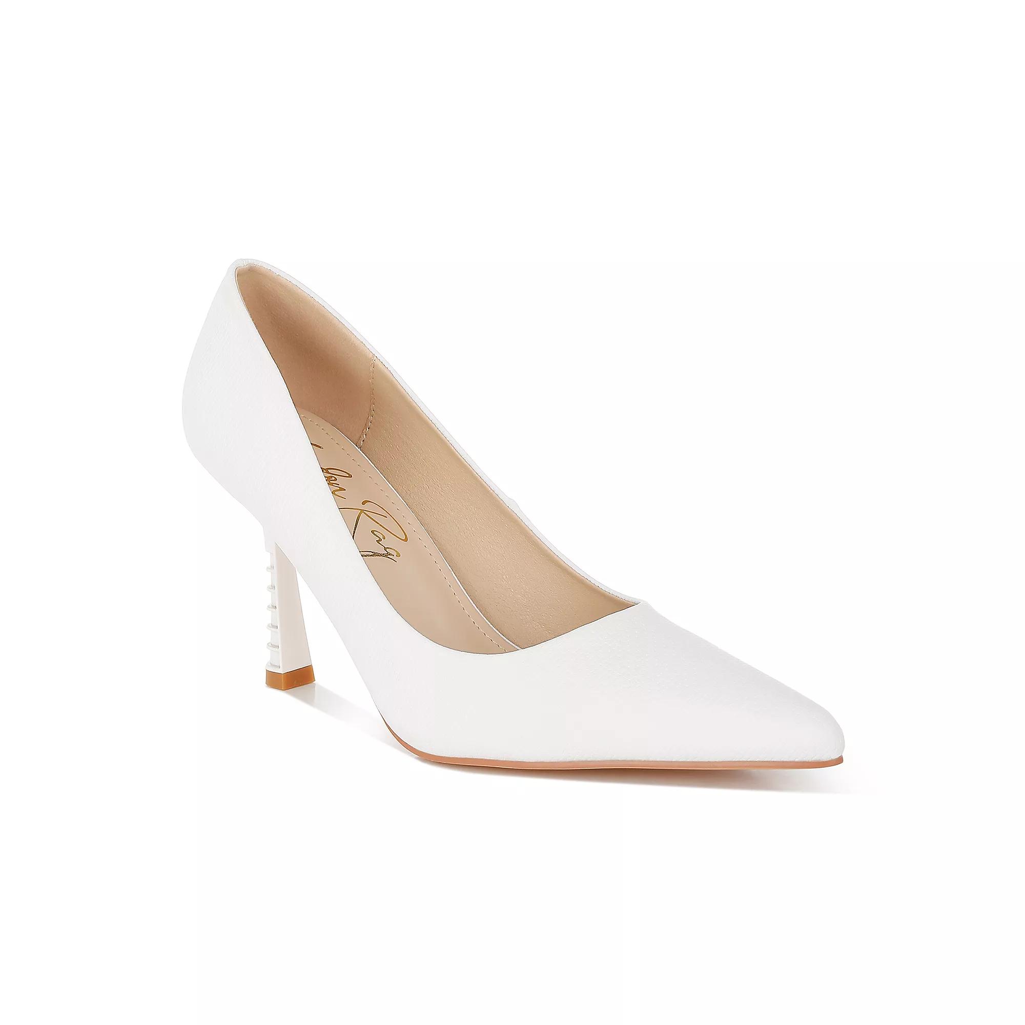 London Rag Zuzana Women's High Heel Pumps, Size: 6.5, White Product Image