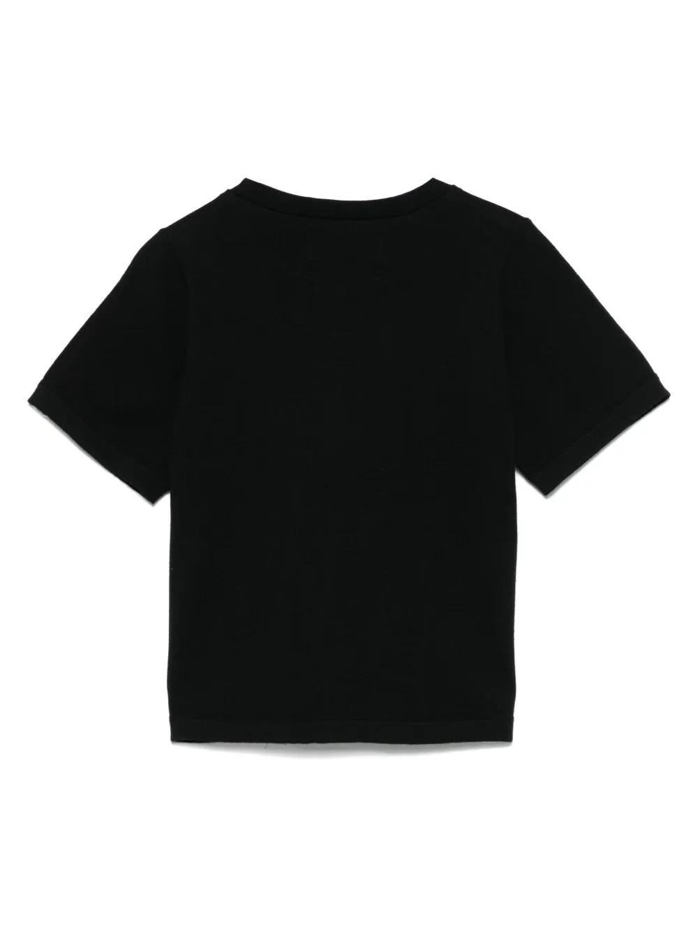 EXTREME CASHMERE N°414 Nick Wool And Cashmere T-shirt In Black Product Image