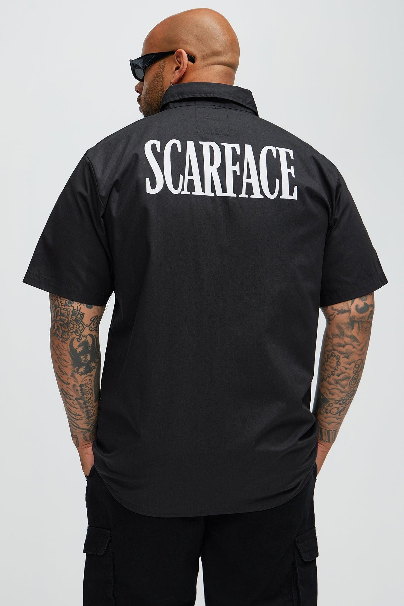 Scarface Tony Montana Mechanics Shirt - Black Product Image