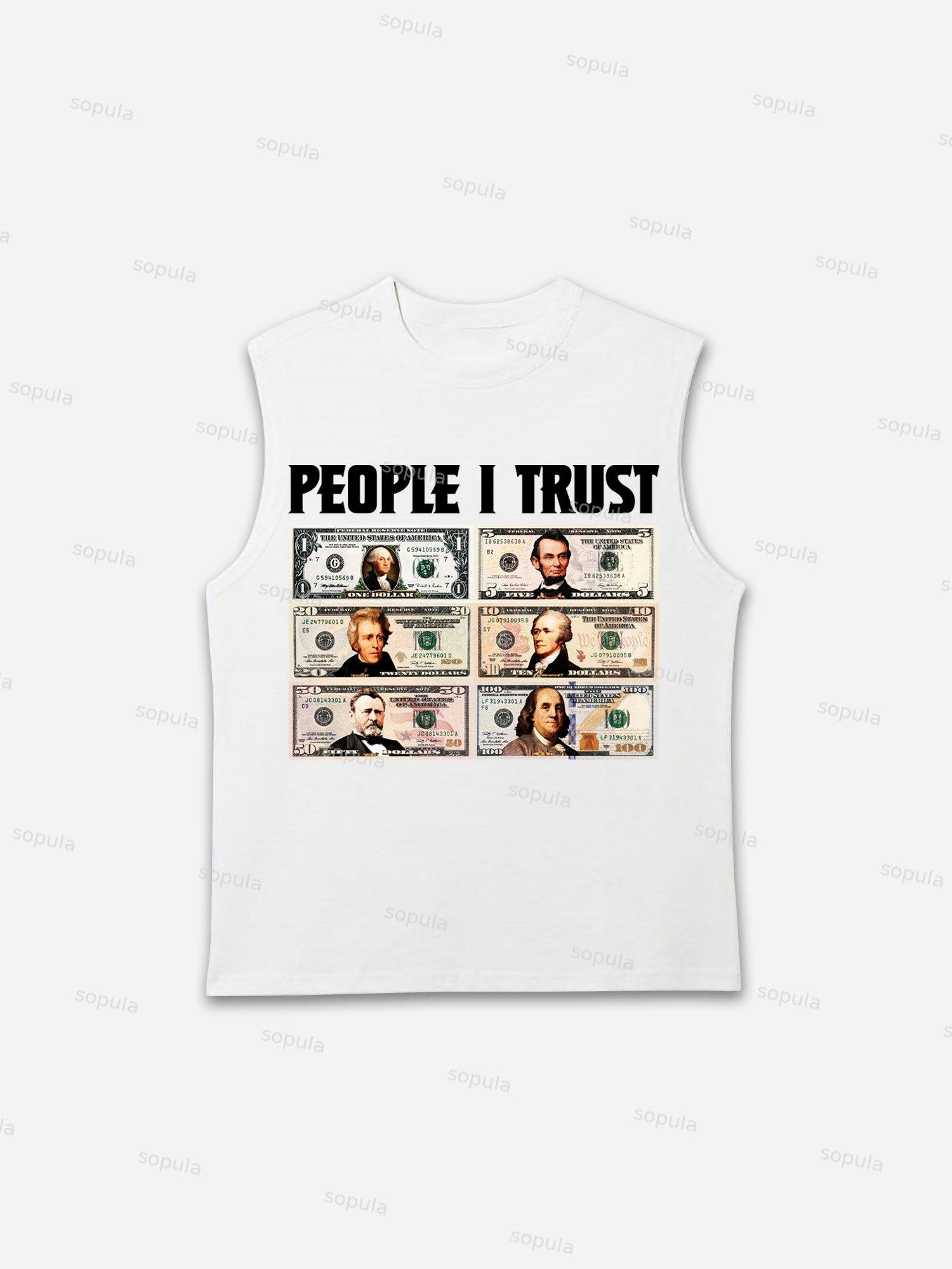 People I Trust Print Tank Top Product Image