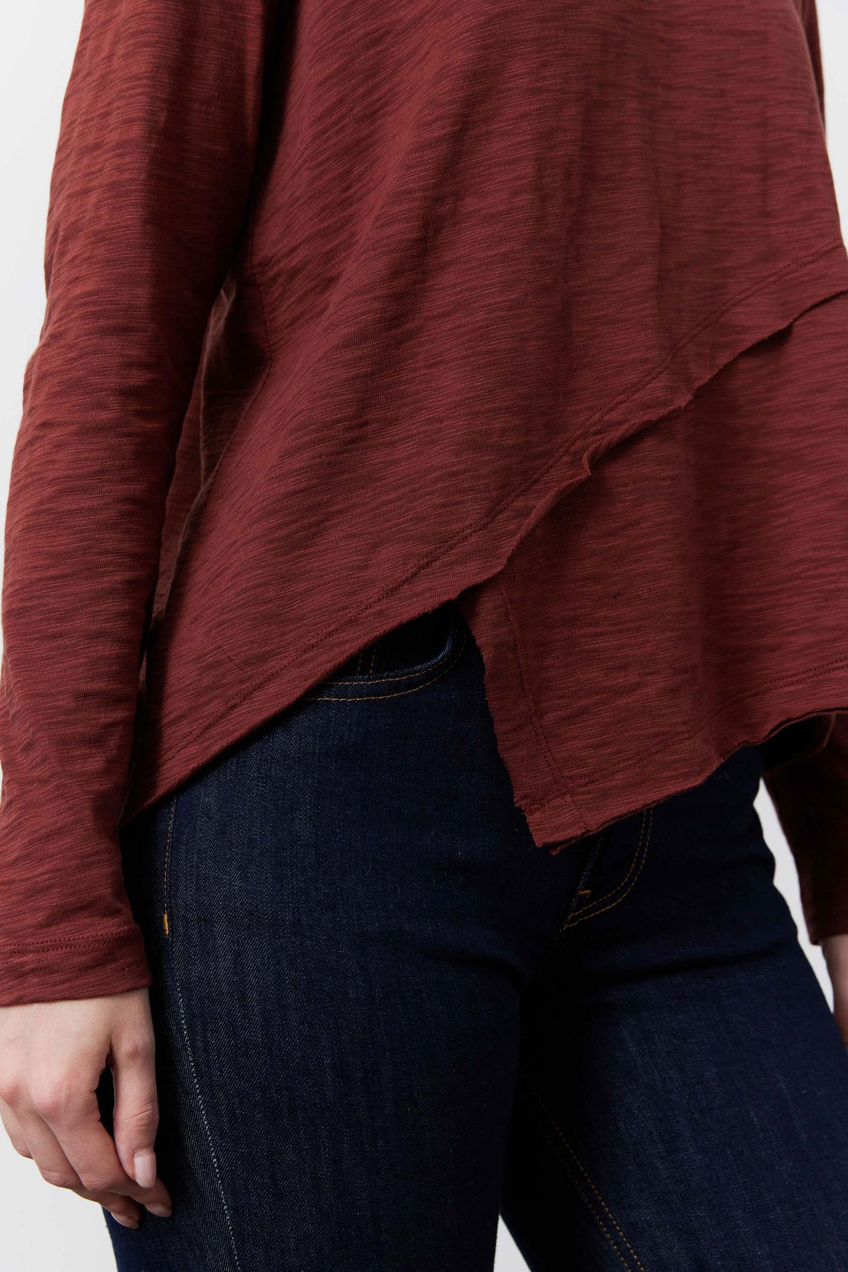 Inner Glow Asymmetric Long Sleeve Top Product Image