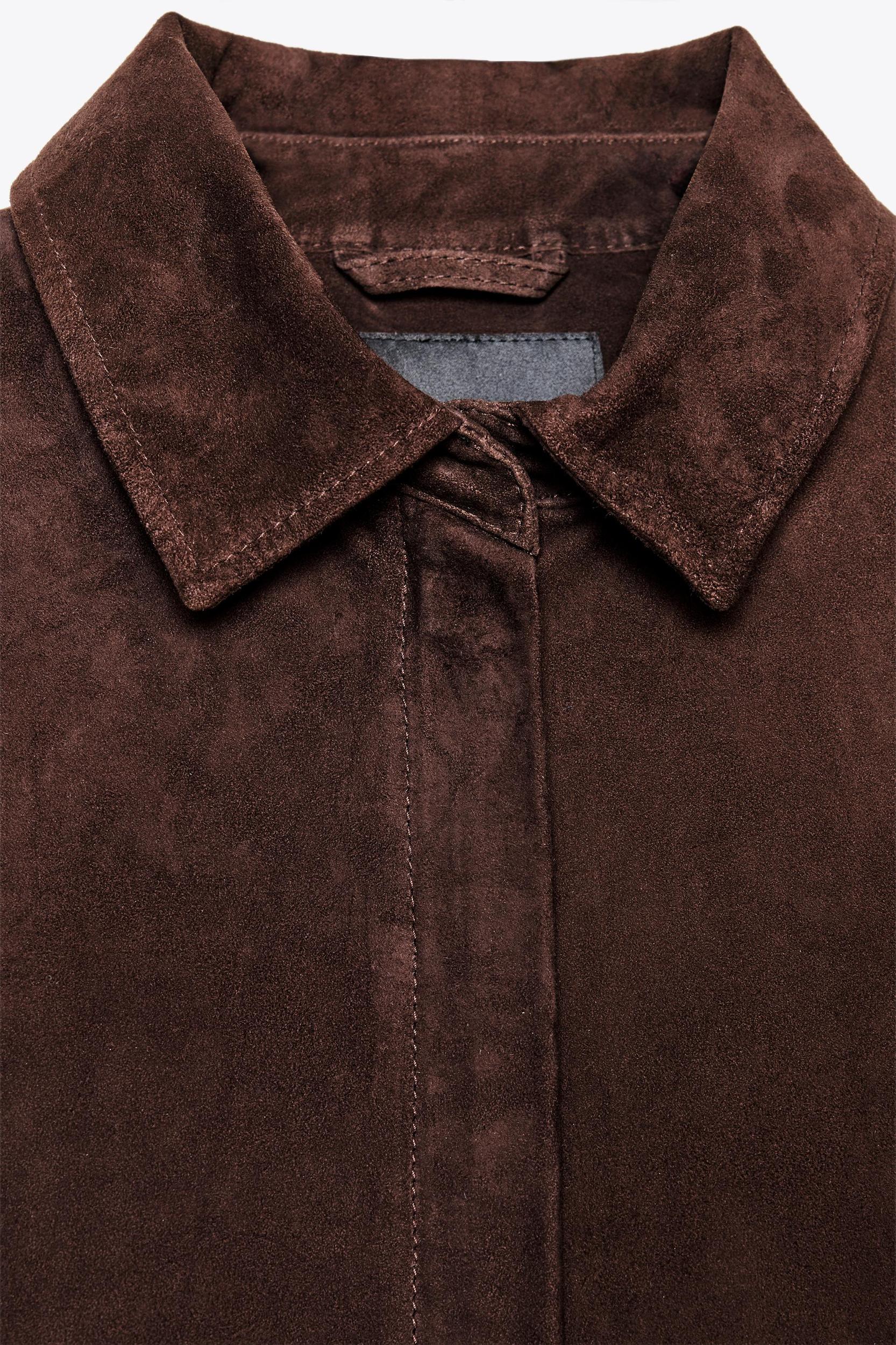 ZW COLLECTION LIMITED EDITION 100% SUEDE OVERSHIRT Product Image