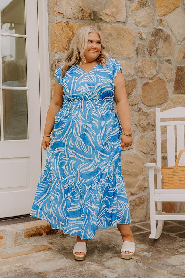 Ocean Whisper Midi Dress Curves Product Image