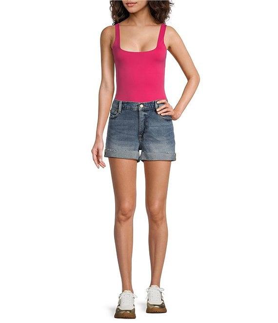 Good American Good Girlfriend Mid Rise Shorts Product Image