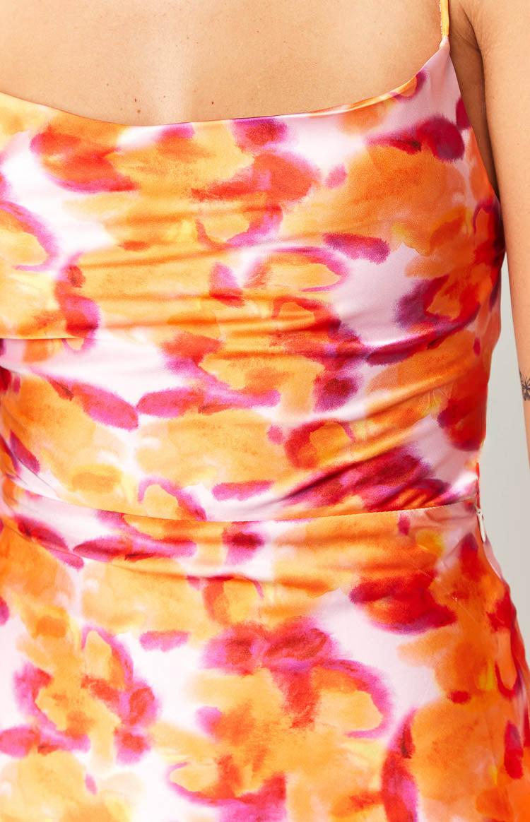 Everly Azalea Pink Print Midi Dress Baby Product Image