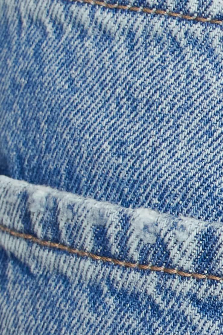 Denim Relaxed A-Line Shorts Product Image