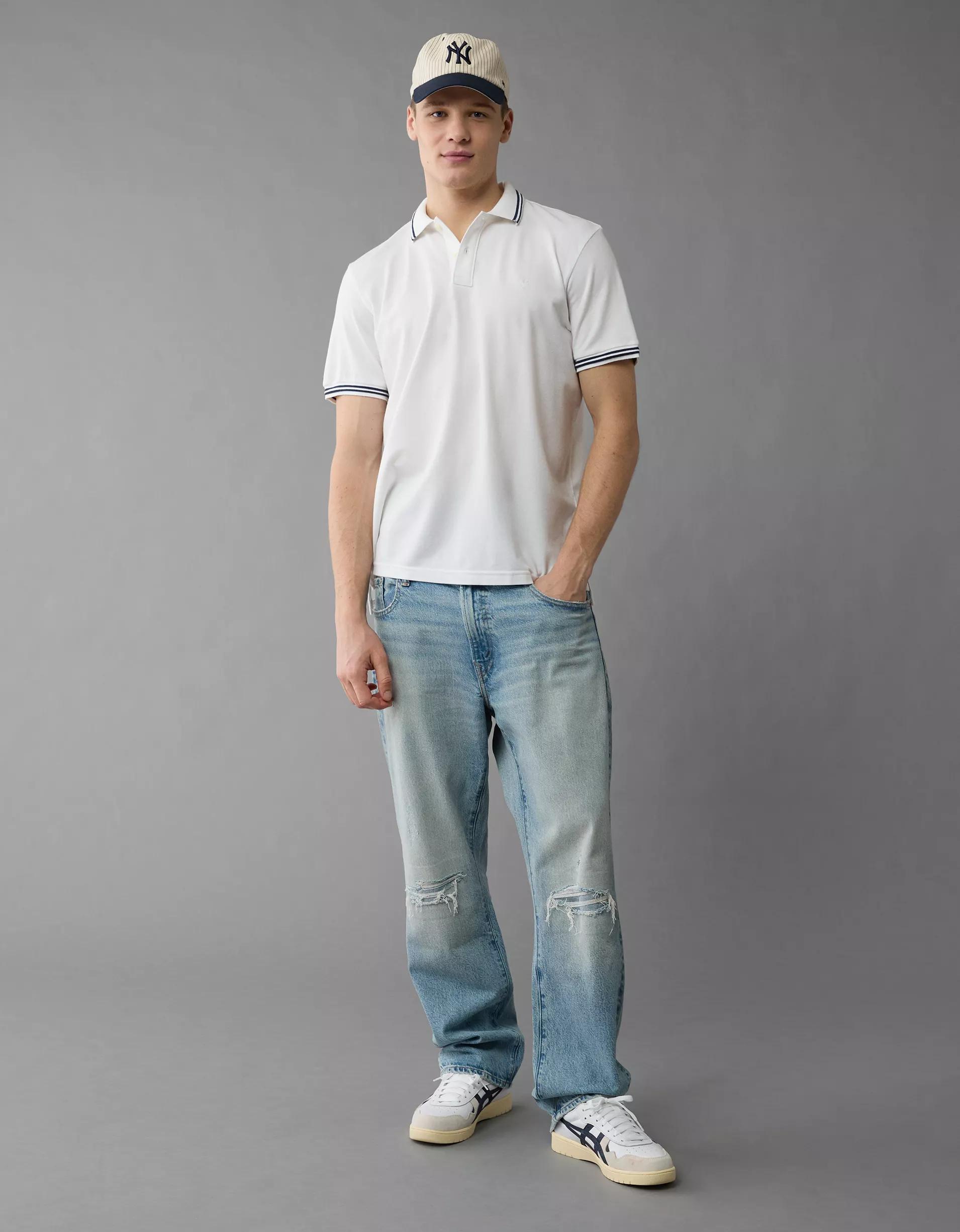 AE Club Pique Polo Shirt Product Image