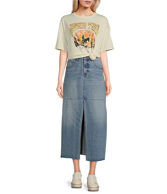 C&V Chelsea & Violet Oversized Joshua Tree Graphic T-Shirt Product Image