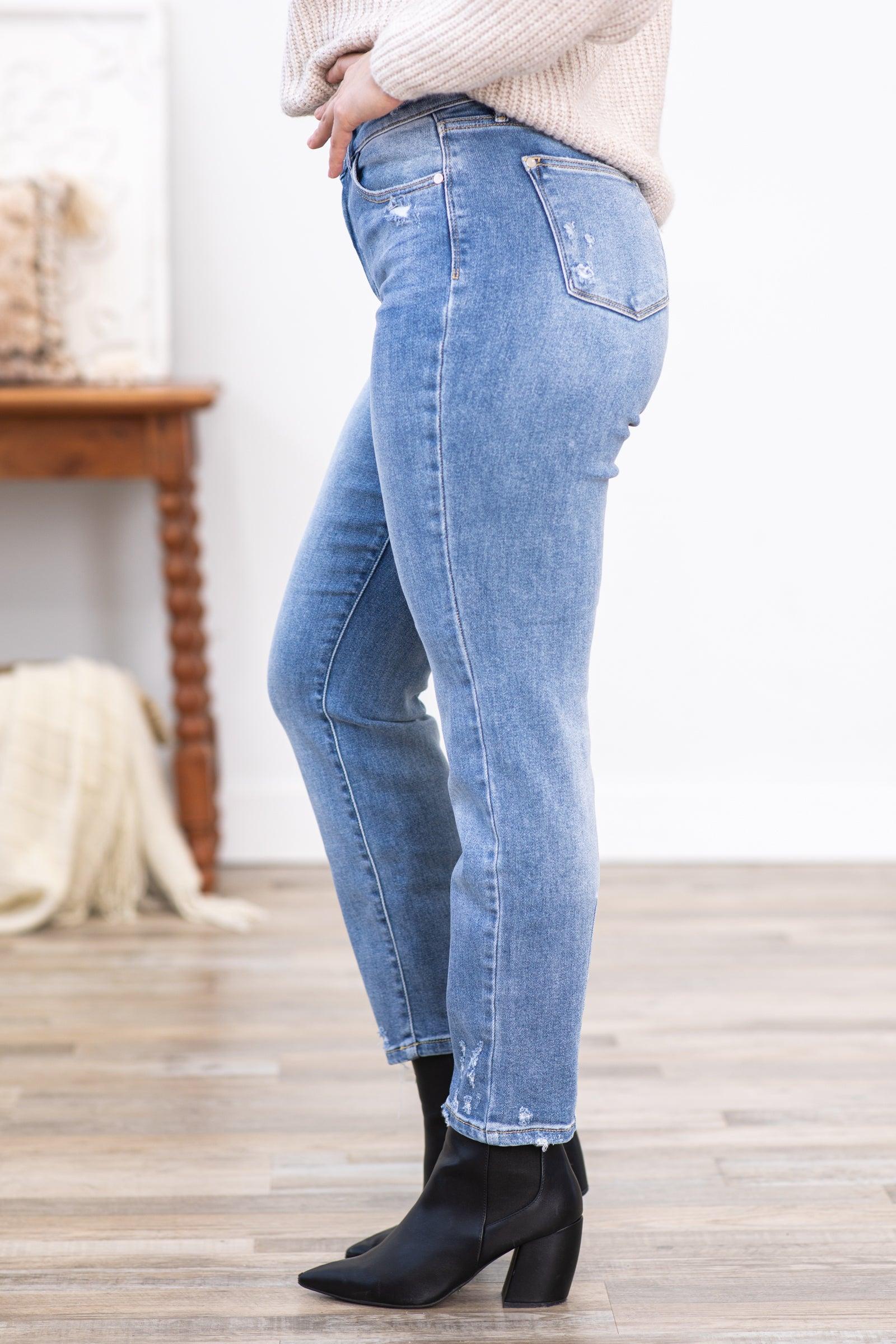 Judy Blue Lightly Distressed Slim Fit Jeans Product Image