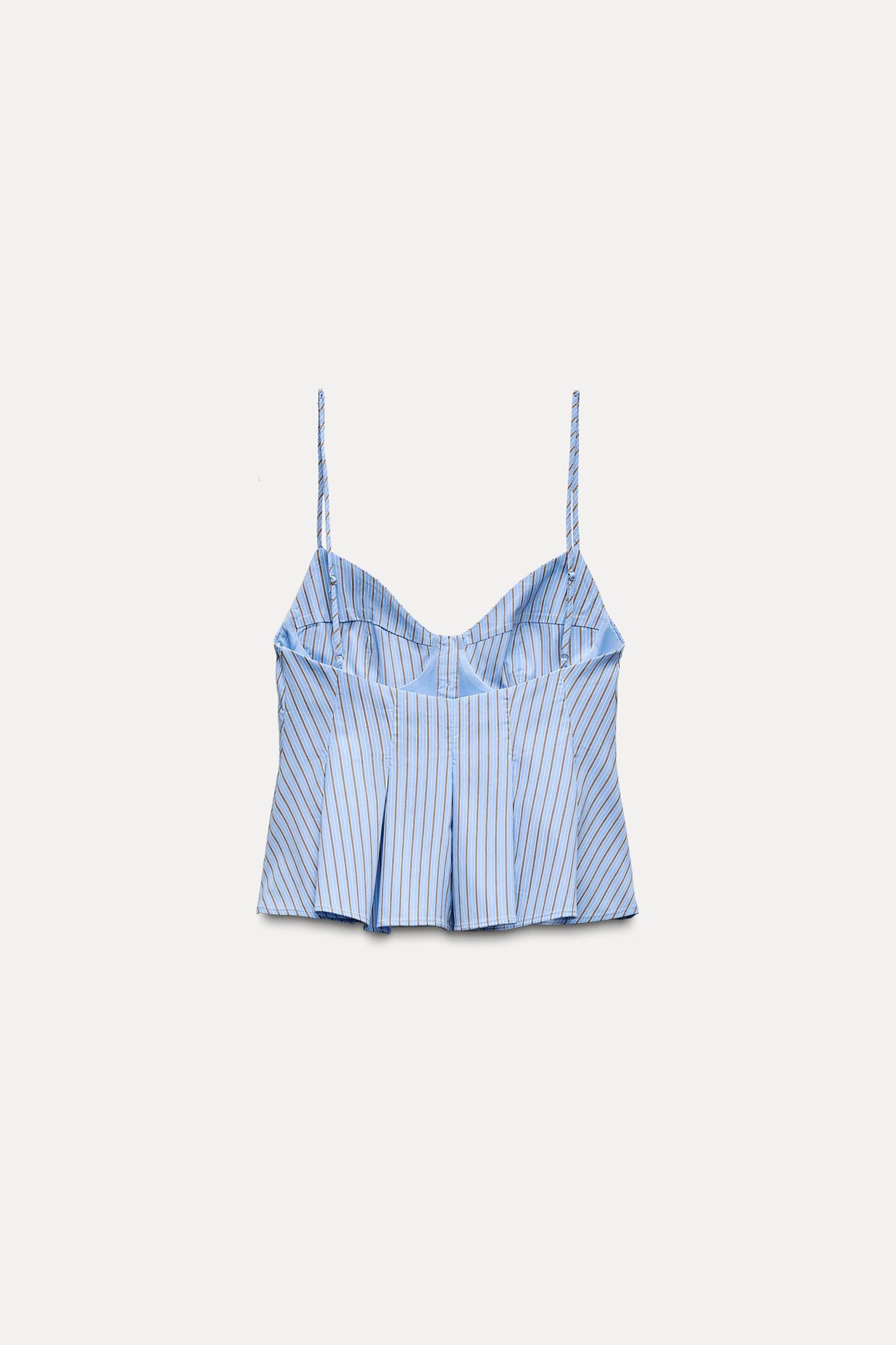 PLEATED POPLIN TOP Product Image