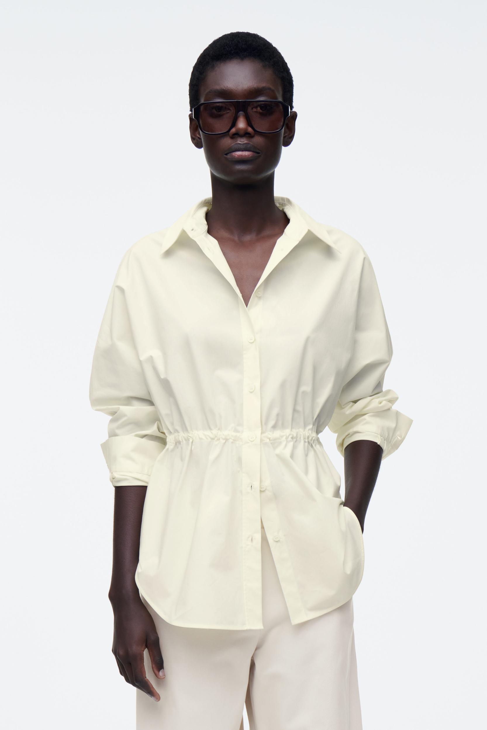 DRAWSTRING-WAIST SHIRT Product Image