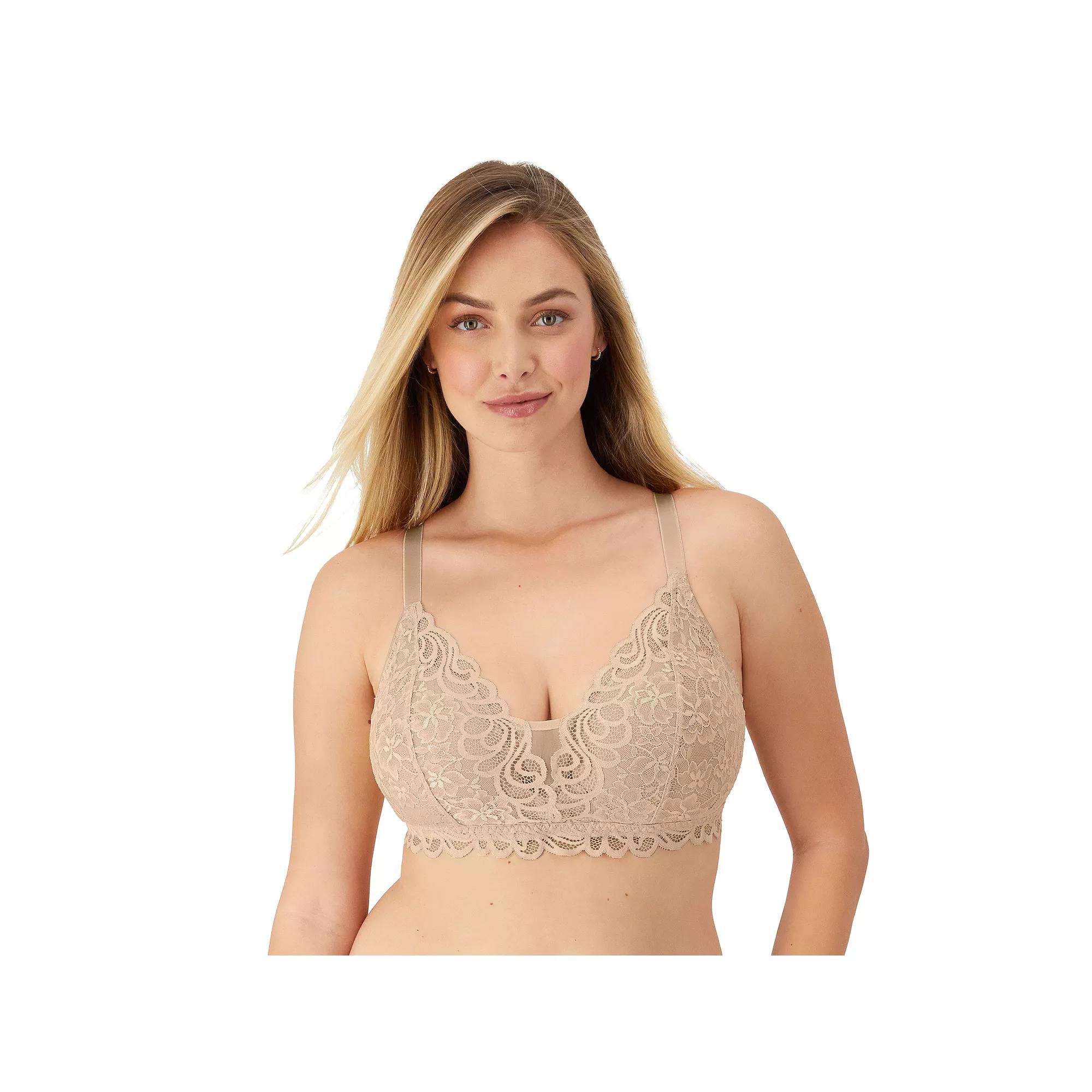 Bali® Lace Desire® Wireless Bra DF6591, Women's, Size: XL, Brown Product Image