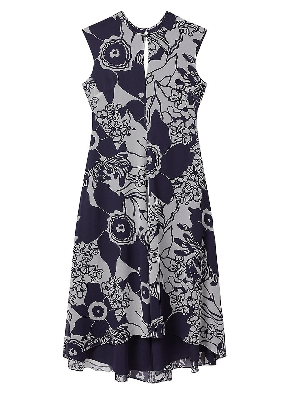 Womens Becci Floral Open-Back Midi-Dress Product Image