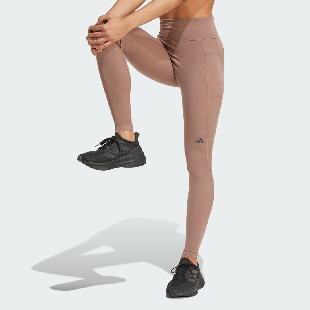 adidas Own the Run Full-Length Leggings Trace Brown S Womens Product Image