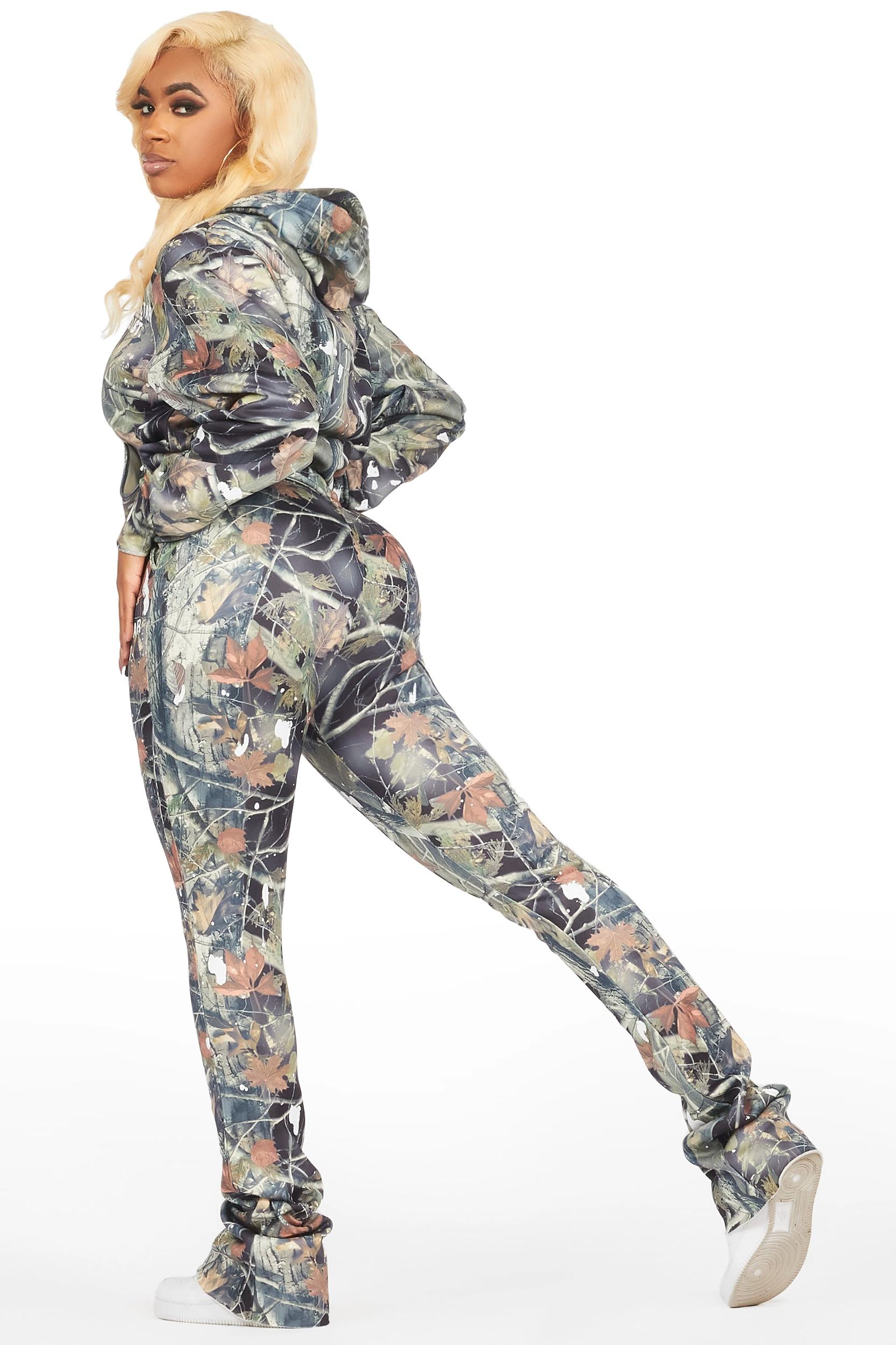 Hadley Black Tree Camo Super Stacked Trackset Female Product Image