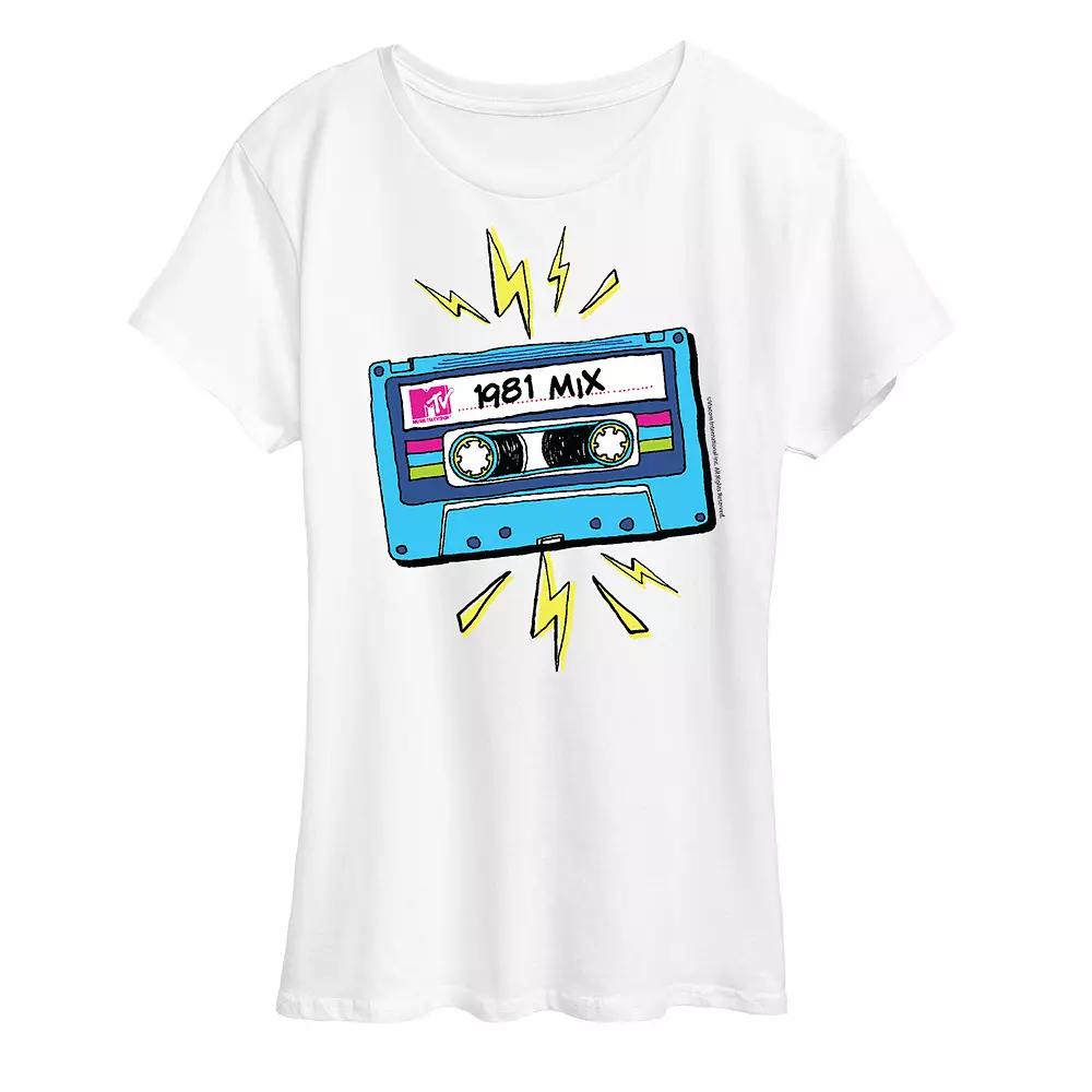 Women's MTV Cassette Graphic Tee,  Product Image