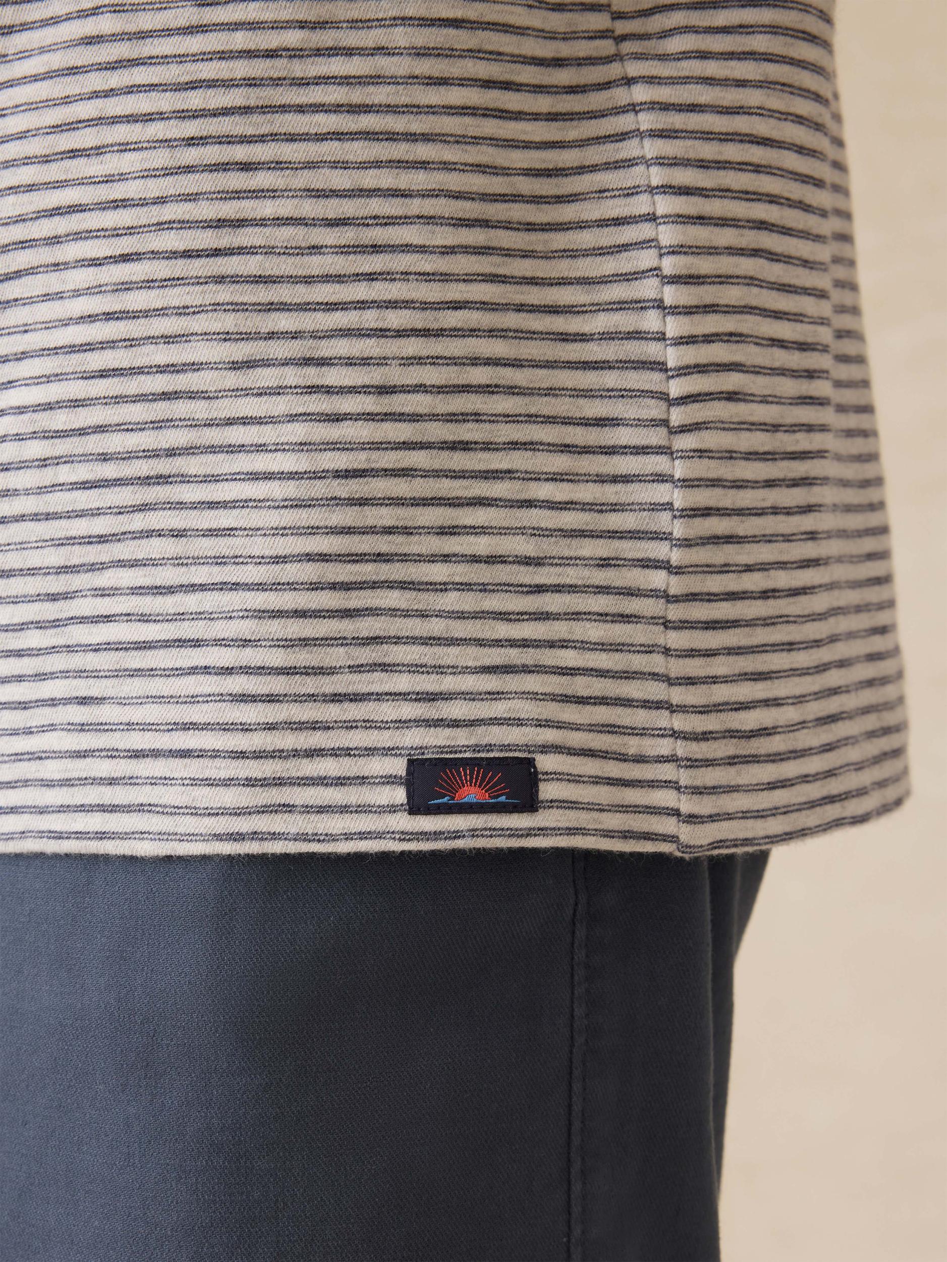 Sunwashed Regenerative Tee - Silver Sea Stripe Male Product Image