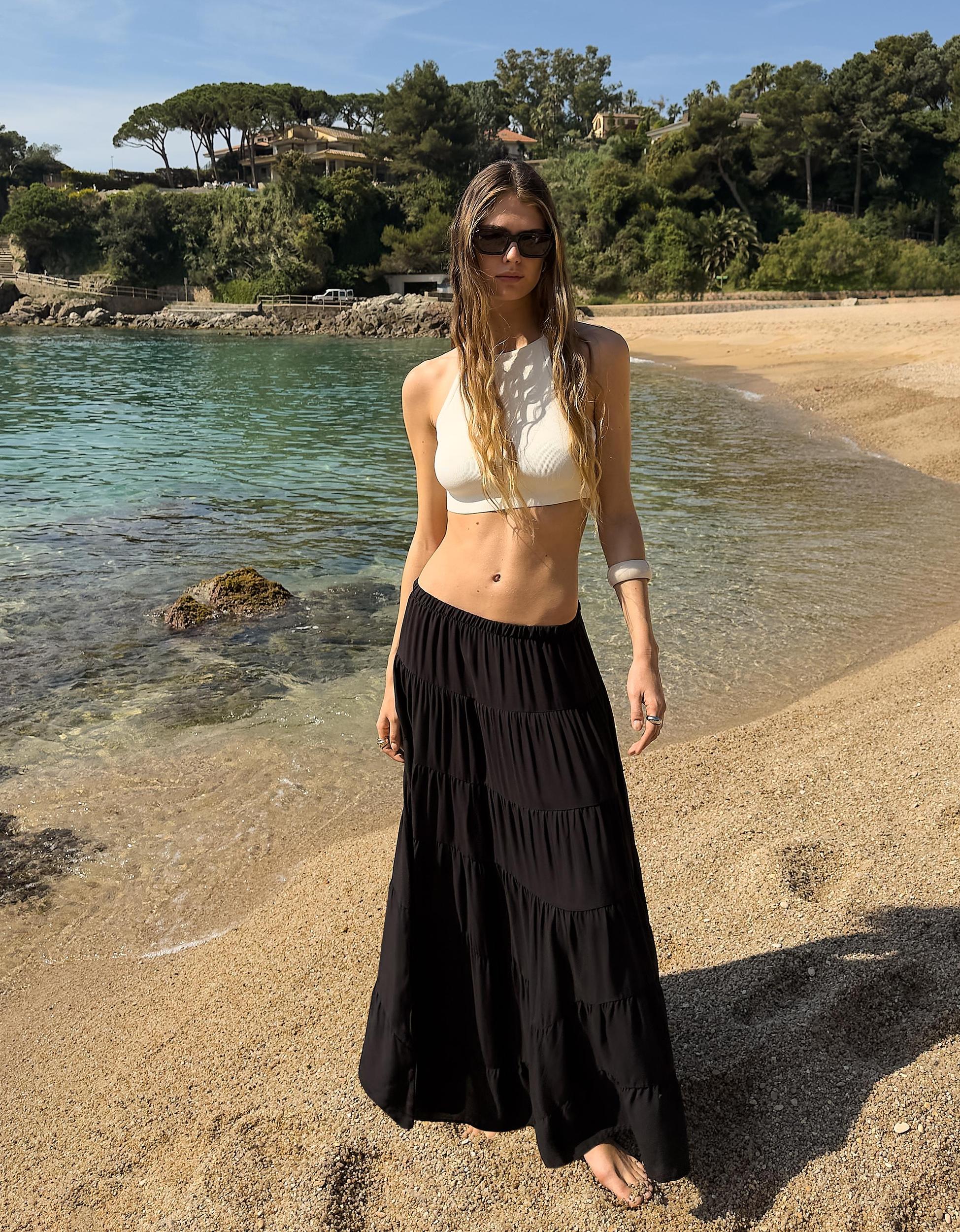 Rustic midi skirt Product Image