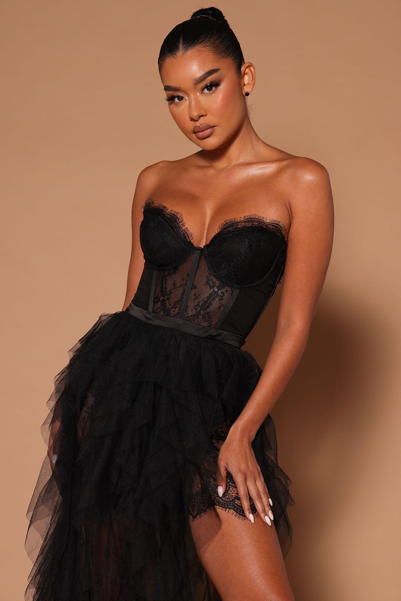 Anastasia Tulle Maxi Dress - Black Product Image