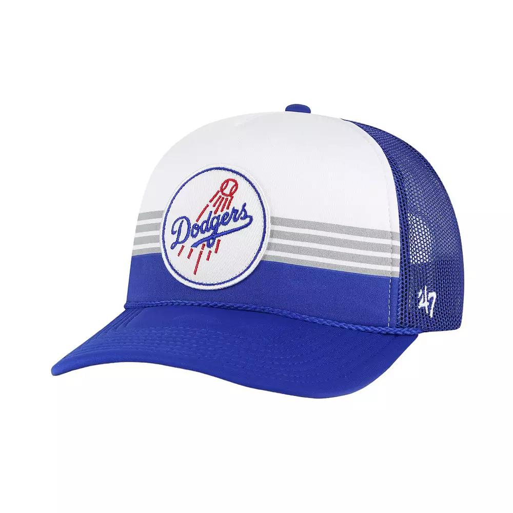 Men's '47 Royal Los Angeles Dodgers Lift Off Foam Front Mesh Trucker Adjustable Hat, Blue Product Image
