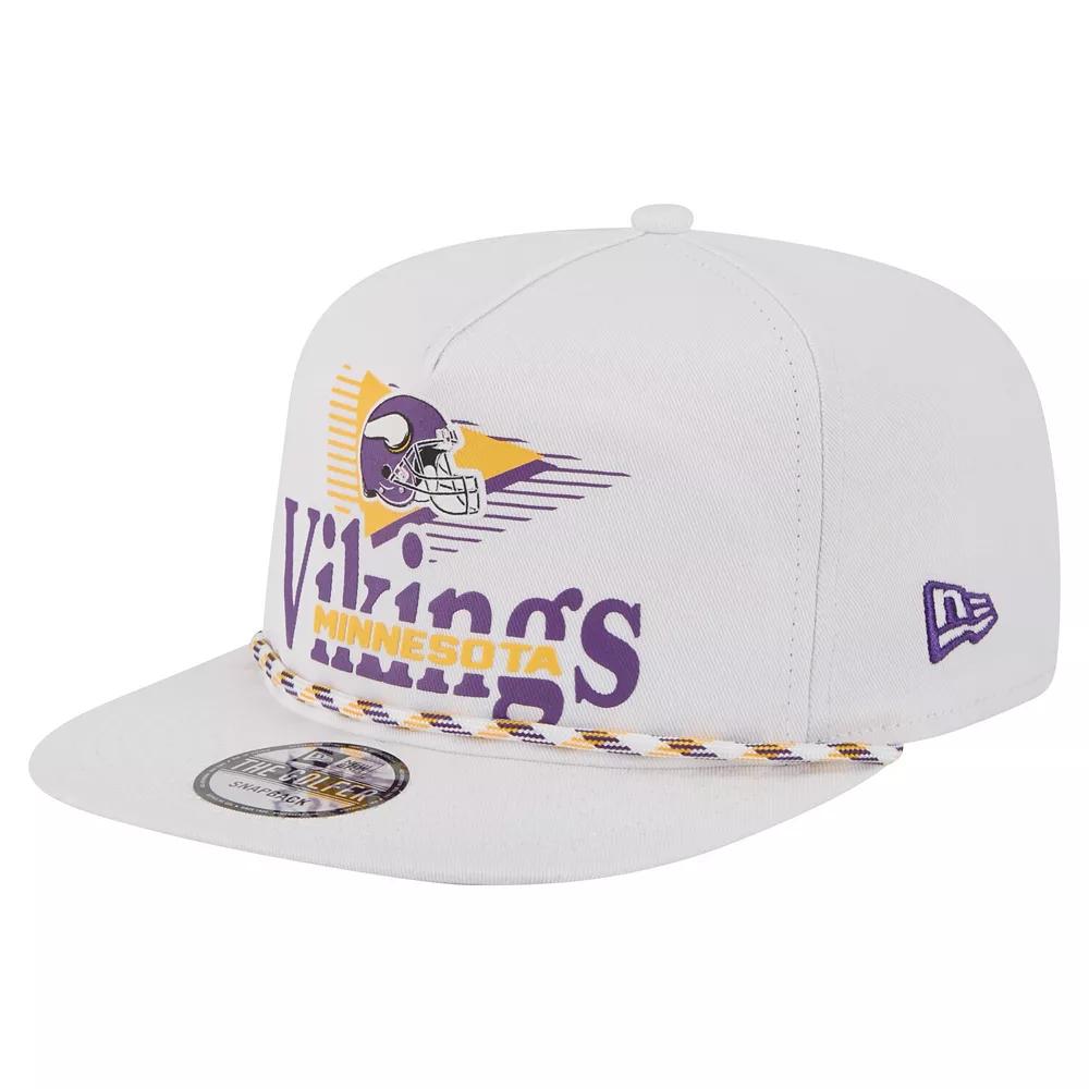 Men's New Era White Minnesota Vikings Collide Golfer Snapback Hat Product Image
