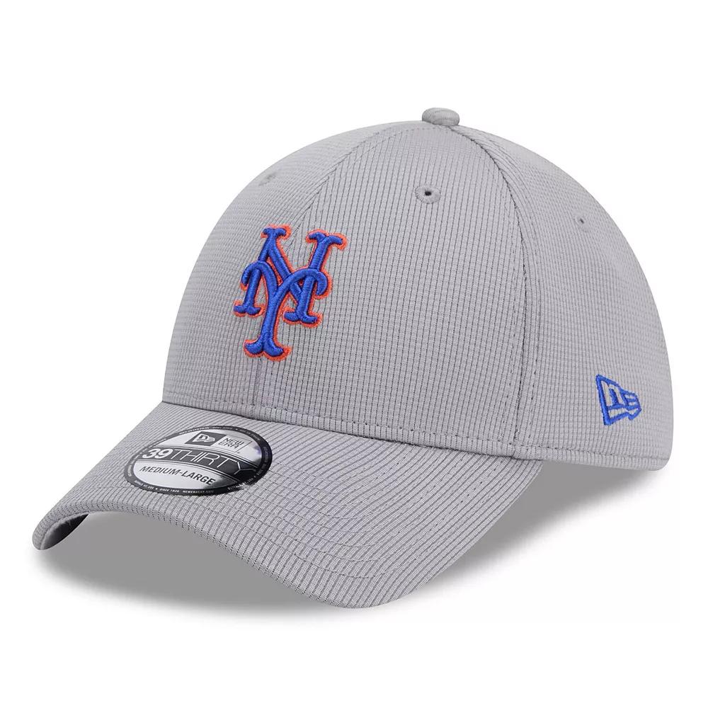 Men's New Era Gray New York Mets Active Pivot 39THIRTY Flex Hat, Size: Medium/Large, Grey Product Image